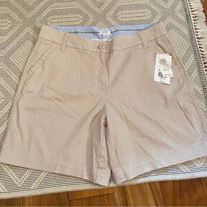 NWT Crown & ivy Women's Beige Shorts,Size 10
